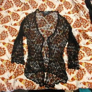 Goth Lace Tie up Top